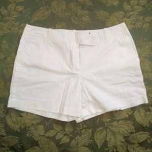 Anne Taylor LOFT White Cotton Shorts